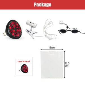 Picture of Remote Control Led Infrared Light Therapy For Body Figure Management Portable Red Light Bulb