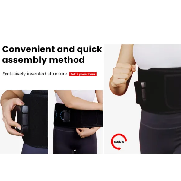 Fabric Pain Relief Red Light Therapy Waist Belt