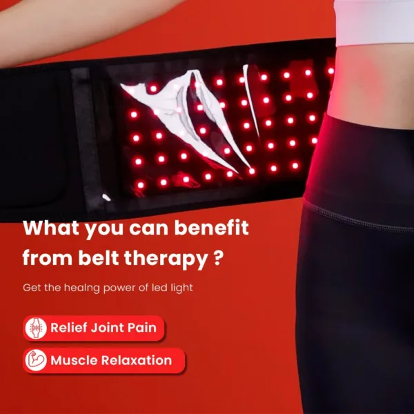 Fabric Pain Relief Red Light Therapy Waist Belt